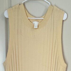 H&M Soft Rib Knit Dress.Beige. Size XL Like New.